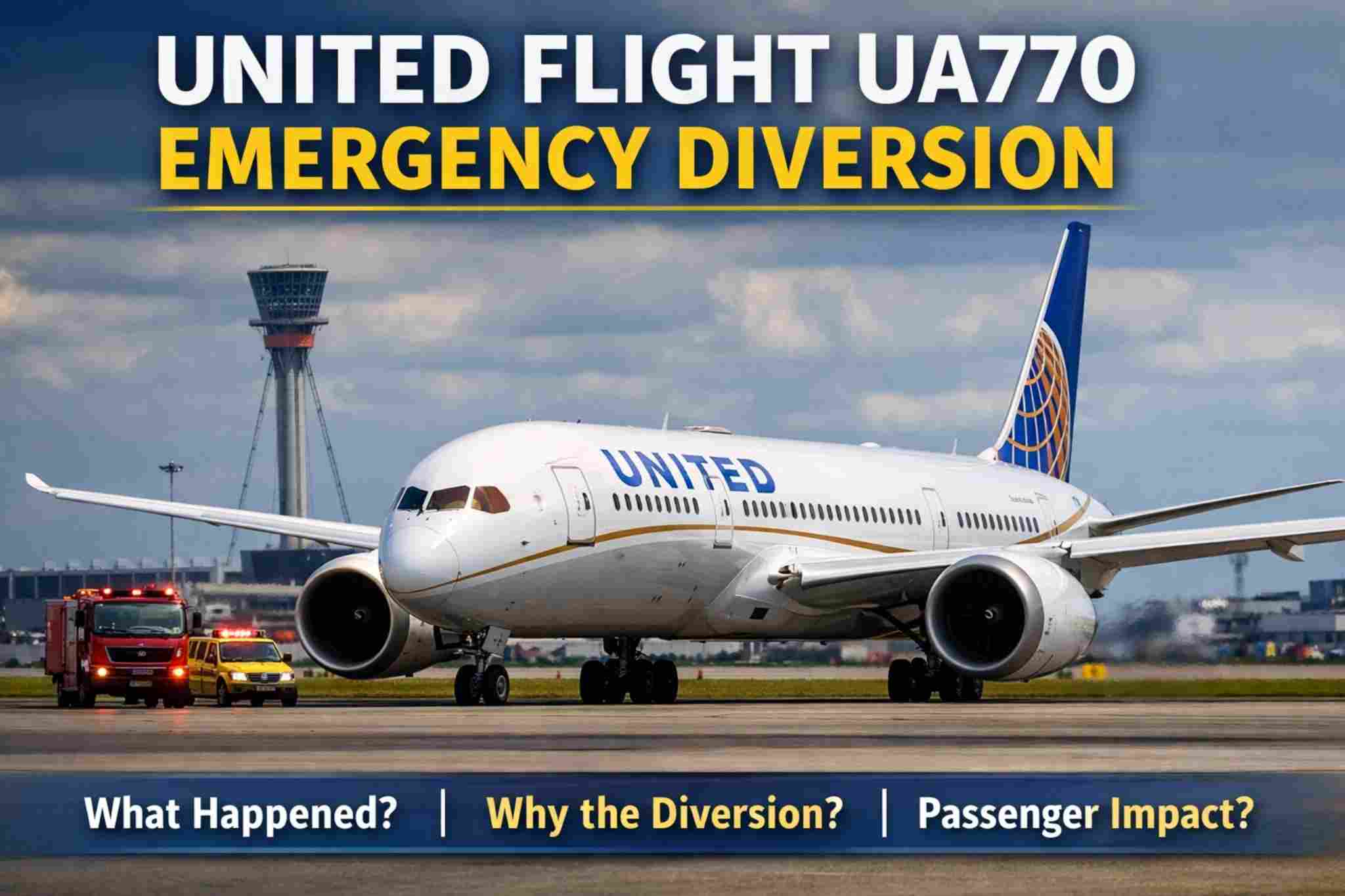 United Airlines Flight UA770 Emergency Diversion